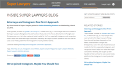Desktop Screenshot of blog.superlawyers.com