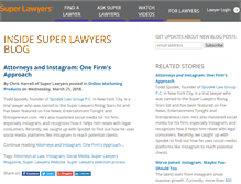 Tablet Screenshot of blog.superlawyers.com